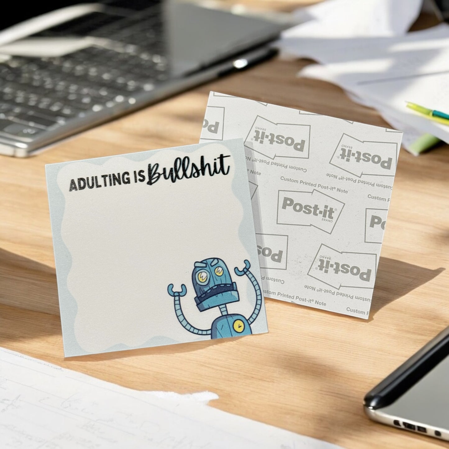 Adulting Is Bullshit Post-It Notes