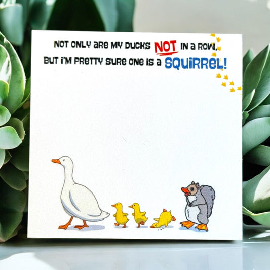 Ducks Aren’t In A Row Post-It Notes