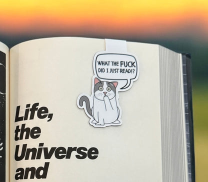 WTF Did I Just Read Cat Magnetic Bookmark