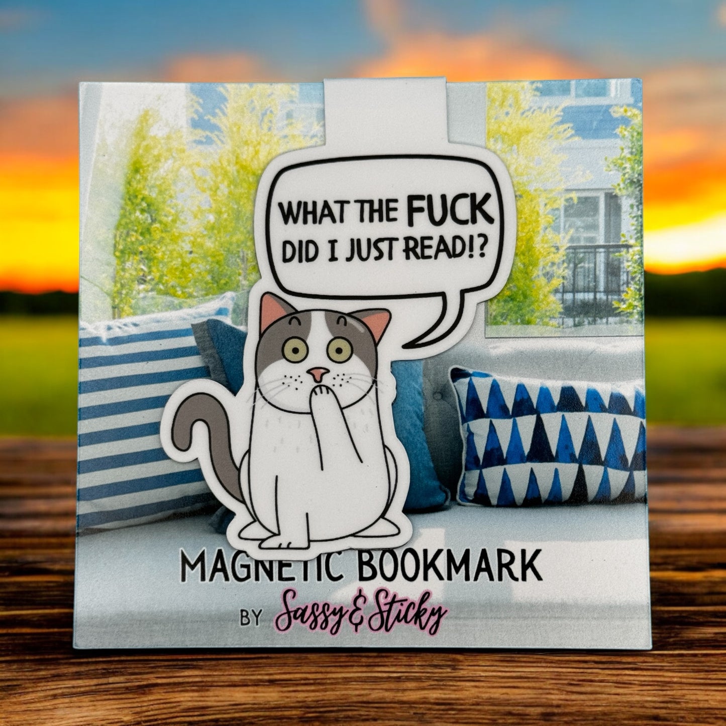 WTF Did I Just Read Cat Magnetic Bookmark