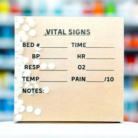 Orange Vital Signs Post-It Notes