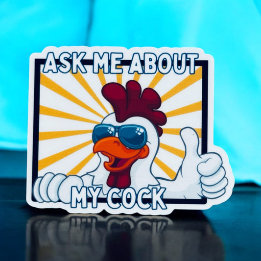 Ask Me About My Cock- Yellow